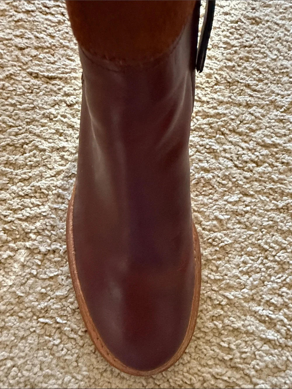 Clarks Women's Brown Leather Block Heel Ankle Booties